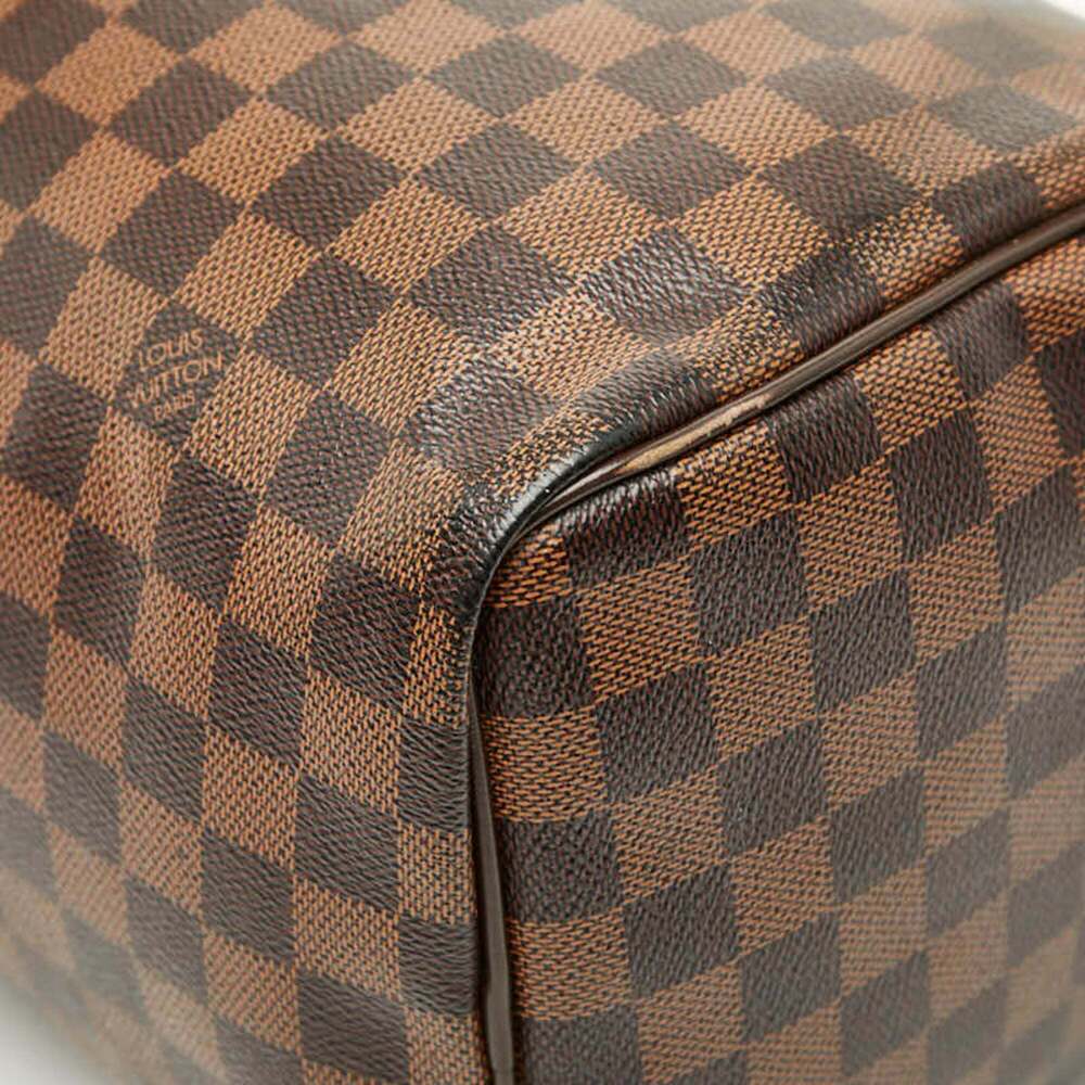 LOUIS VUITTON Brown Damier Leather Speedy 30 Boston Bag - Picture 4 of 12